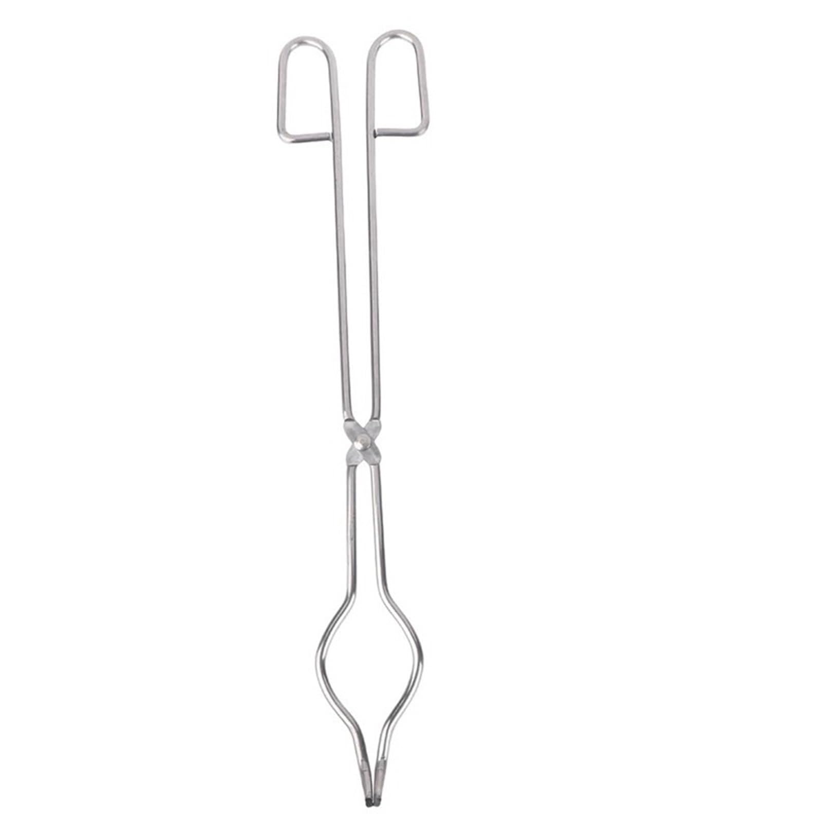 Tiegelzange Tiegelzange aus Edelstahl, Graphitschmelzzange, Halter, verchromte Becherklemmen für Laborgeräte(40cm)