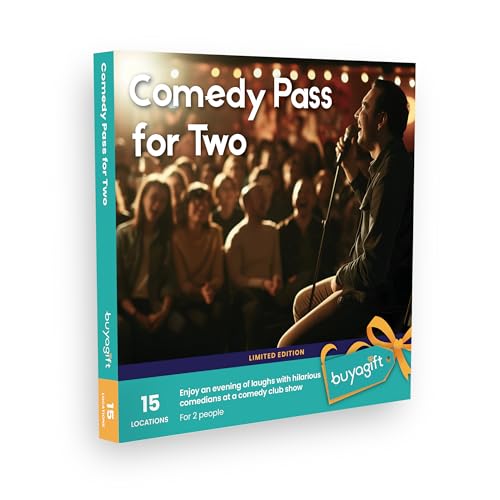 Image of Buyagift Comedy Show Experience Gift Box for 2 – A Fun Night of Laughter