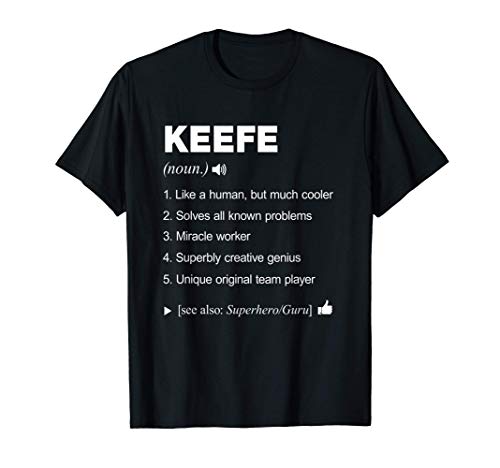 Keefe Name Definition Retro Family Funny T-Shirt