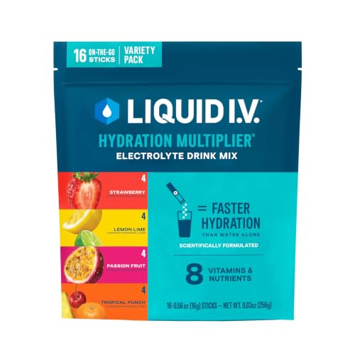 Liquid I.V. Hydration Multiplier Variety Pack (16 Servings)