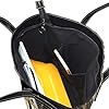 kkvhhyuo Novel Music Note Print Leather Tote Bag Reusable Large Handbags Shoulder Bag with Zipper and Pockets Shopping Bag for Work, School, Travel #4