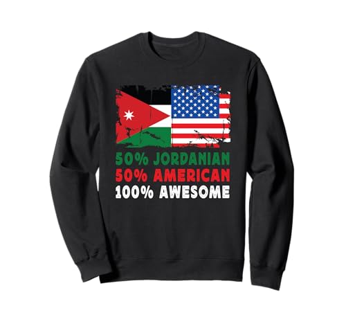 50% Half Jordanian Half American 100% Awesome Jordan Flag �g���[�i�[