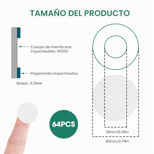 Miniatura 2 de 64 Filtros Autoadhesivos De Papel De Arte, 20 Mm, Discos De Filtro Sintéticos, Repelentes Al Agua, A Prueba De Polvo, Transpirables, Para El Cultivo De Hongos