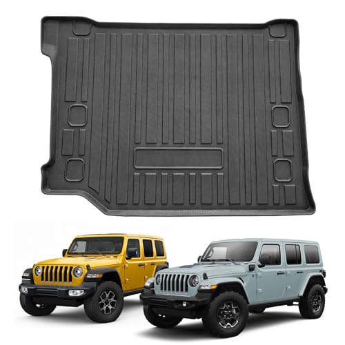 【CDEFG】ラングラー ラゲッジマット ラングラー JL 4XE専用 2018+ 4ドア専用 ラゲッジトレイ カーゴマット 荷室 フロアマット 自動車 トランクマット 荷台マット 防水 3Dラゲッジマット TPO材質 耐摩擦 耐汚れ 耐候性 内装パーツ カスタムパーツ 右ハンドル用