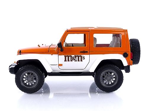 Jada M&M's Jeep Wrangler Escala 1:24 con Figura miniatura 3