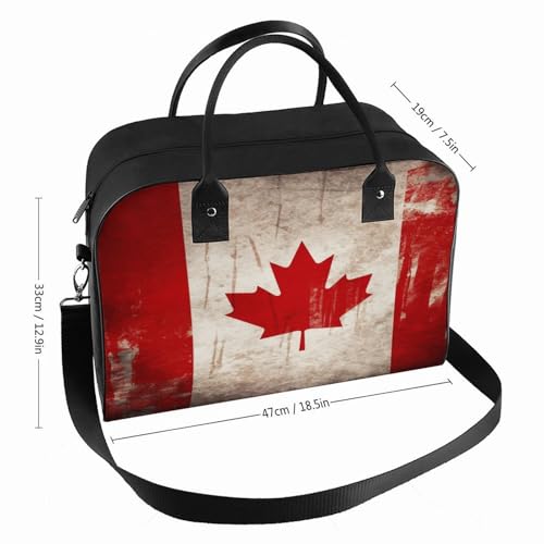 Maletín liviano para laptop con bandera de Canadá retro miniatura 2