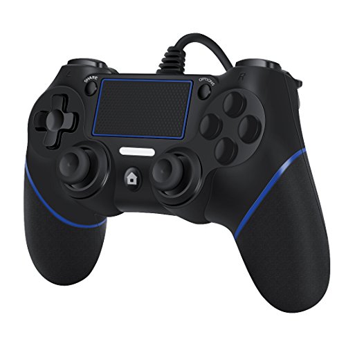 LREGO Wired Controller for PS4, DualShock 4 Wired Controller Wired Gamepad with 1.9m Cable(Updated)
