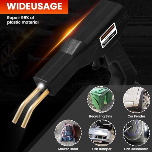 Image of Serplex 50W Plastic Welder, Welding Machine Hot Stapler Kit, Plastic Welder Gun Kit, Car Bumper Repair Kit, Plastic Repair Kit with Staples, Portable Toolbox, for Bumper /Kayak /Plastic Product Repairs