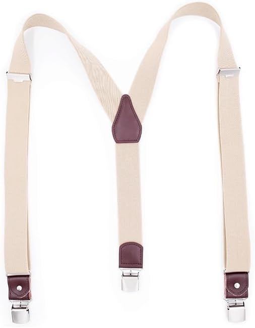 Suspenders Polyester Filament 3 Clips Man Sling Belt Monochrome Shoulder Strap