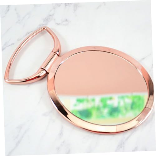 Espejo de Maquillaje Redondo Rosado para Tocador miniatura 3