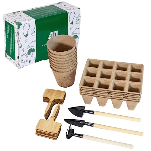 Seedling Starter Kit, reduces transplant root shock, with drainage holes & 100% recycled materials. Fully biodegradeable