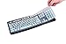 KeyCover - Ultra Thin Silicone Keyboard Cover Compatible with Logitech K120 MK120 Keyboard US Layout - Gradual Mint