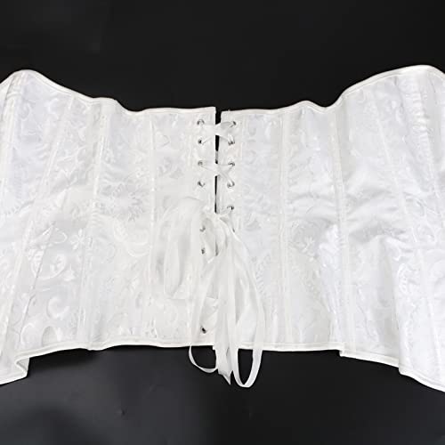 Espartilho feminino de renda com esqueleto de renda para mulheres, corpete medieval, gótico, bustiê,