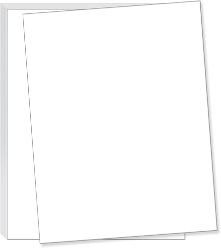 Cartulina de cubierta de 80 libras (7.62 ozm), 50 hojas por paquete, ideal para impresión, proyectos escolares, volantes, invitaciones,