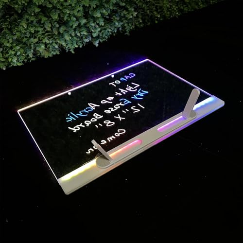 Mesa de dibujo Doodle LED infantil con herramienta iluminada de 3 modos de brillo 6