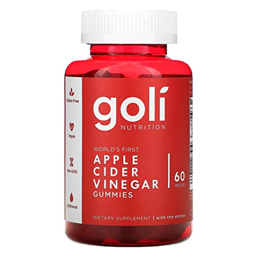 Goli® Apple Cider Vinegar Gummy Vitamins (1 Pack, 60 Count, Gelatin