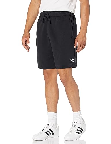 adidas Originals Essentials+ Pantalones cortos de cáñamo para hombre, Negro , S