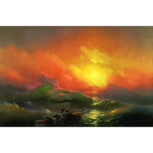 Aivazovsky La neuvième vague pour habiller un grand mur vide