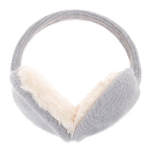 Zlyc Womens Girls Winter Warm Adjustble Knitted Ear Warmers Foldable Earmuffs, Gray Grey #TOP5