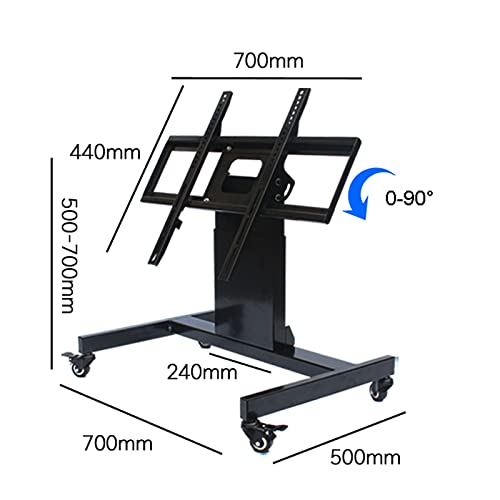 Soporte móvil para TV con ruedas y montaje inclinable miniatura 2