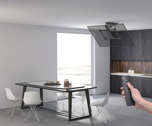 Support TV plafond motorisé anthracite réglable en hauteur My Wall - 2