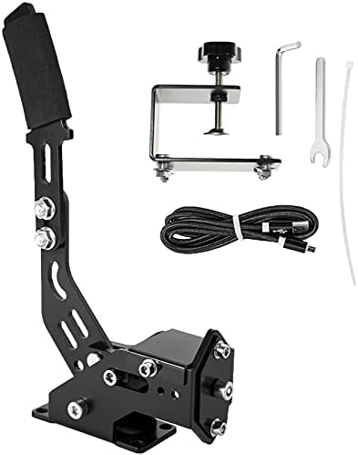 Marada USB Handbrakes, 14Bit PC Handbrake with Clamp Solely PC Home windows Programs with Simulation Racing Video games G25 G27 G29 T500 FANATECOSW Grime Rally Home windows