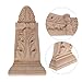 BQLZR Vintage Wood Decorative Corbel Wall Mounted 3.15 x 0.98 x 6.3inch F46 Pack of 28