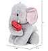 My OLi Plush Elephant Stuffed Animal with Heart Soft Elephant Plush Toys for Kids Valentines Gifts for Girls Boys Lover Plush Wedding Decor