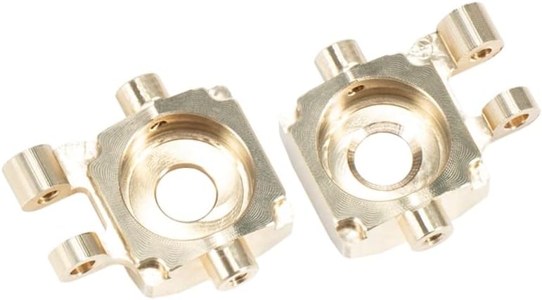 Brass Weight Steering Link Blocks Knuckle Diff Cover Caster Blocks RC Crawler Car Steering Link for 1/18 RTX4-M Upgrade Parts - (Color: as Shown)