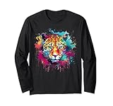 Photo Gallery splash art colorato jaguar wildlife, amante dei grandi felini maglia a manica Photo Gallery splash art colorato jaguar wildlife, amante dei grandi felini maglia a manica