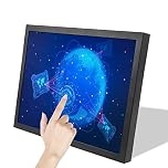 VSDISPLAY 15 Inch Industrial Touch Screen Monitor - 1024x768 XGA 4:3 IPS Panel, 400nit Brightness, H/D VGA/DVI Input, Resistive Touch, VESA Mount, for Factory & Kiosk