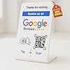 NFC Tap Google Review Stand - Boost Customer Feedback with Tap & Scan QR - No App, No Subscription - Works on iPhone & Android (White 4.1"x2.7" 1-Pack) #5