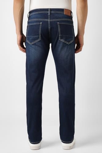 Image of Peter England Men's Regular Fit Denim Jeans for Daily Casual Wear