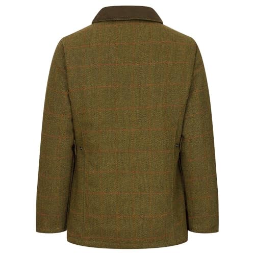 WALKER AND HAWKES - Hazelwood - Damen Country-Jacke aus Tweed - für die Jagd geeignet - Dunkles Salbeigrün - EU 36 (UK 8)