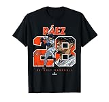 Number and Portrait Javier Baez Detroit MLBPA T-Shirt