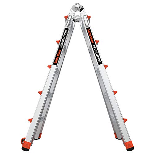 Little Giant Ladders, Revolution, M22, 6-18 Foot, Multi-Position Ladder, Aluminum, Type 1A, 300, 300 lbs Weight Rating, (12022)