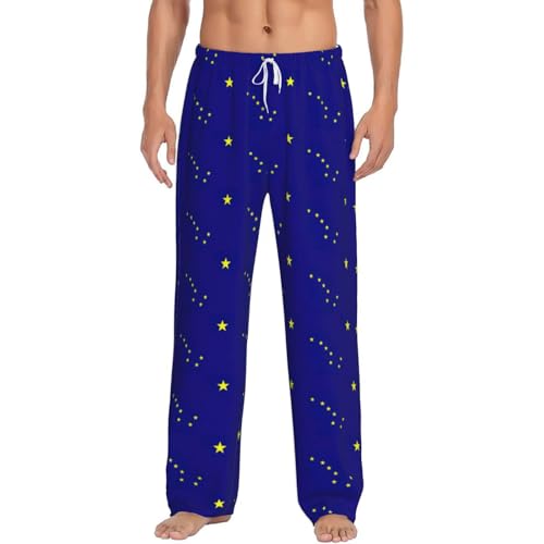 Pantalon de détente chaud en flanelle à poches pour homme
