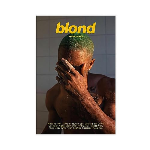 NebulaNova Album blond Cover Poster Rappeur Impression sur toile pour l'esthétique de la pièce Frank Ocean Art mural Salon Chambre Décor 30,5 x 45,7 cm Sans cadre