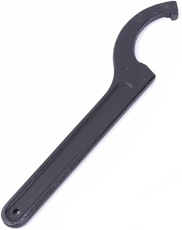 SEIWEI C Hook Spanner Wrench Collet Chuck for 22-26mm Round Nut, Black Adjustable Hook Wrench Tool Steel Key Hand Tools for Nuts Bolts