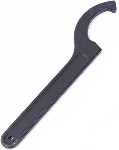 SEIWEI Llave inglesa de gancho C para tuerca redonda de 5.315-5.709 in, herramienta de llave de gancho ajustable negra, herramientas de mano de