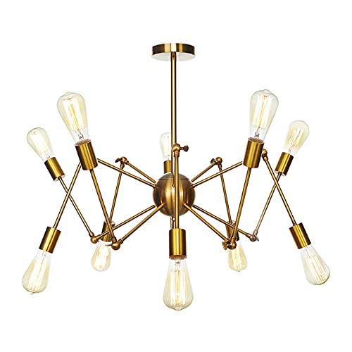 Lustre à bras oscillant réglable pour corriger le manque de lumière des pièces