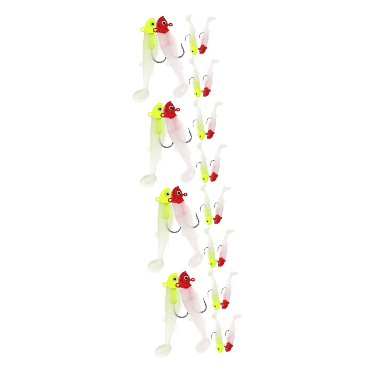 YARNOW Pièces swimbaits pour la pêche Bar Fisherman hameçon Truite Silure appât leurre de pêche à l'achigan leurres de leurre de Souple Basse Suite Outil Bar rayé Métal