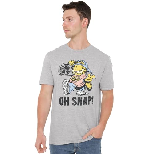 T-shirt mixte Garfield Oh Snap athletic heather top gris pour adulte
