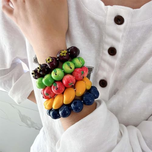 alloneslife à main en perles de fruits, bijoux de, Blueberry – vue 4