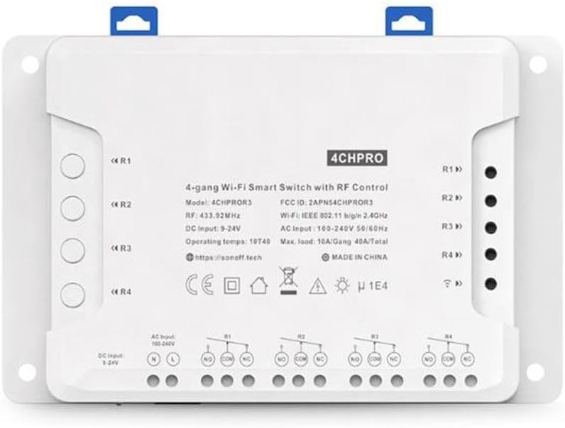 WIFI Enabled Multi-Channel Controller Intelligent Light Switch Solution Designed for Your Home Needs for 4CHProR3