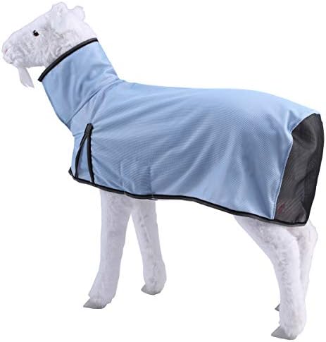 LEAFOREST Sheep Cover, Sheep Blankets for Show Lambs, Sheep Supplies Sheep Covers for Lambs (Blue, S)