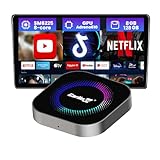 CarlinKit CarPlay AI Box - 有線CarPlay搭載タッチスクリーン車向けワイヤレスCarPlayアダプター、Android 13.0、8コア 8GB+128GB、SM6225、Netflix/YouTube/TikTok/Android Auto対応。