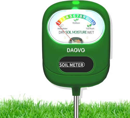 DAQVQ Soil Moisture Meter, Moisture Meter for Plants with Large