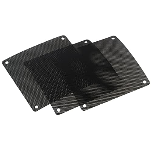 HEMOTON 14cm Square Computer Case Fan Mesh Black Computer Chassis Fan Mesh Intensive Cover