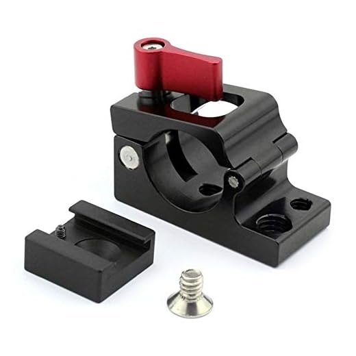 Daxiniu 22mm 25mm Rod Clamp skärm Mount Bracket Holder Cold Shoe Adapter för DJI Ronin M Zhiyun Crane2 Plus Crane V2 Gimbal stabilisator Kamera tillbehör (Color : 25mm Clamp Hotshoe)